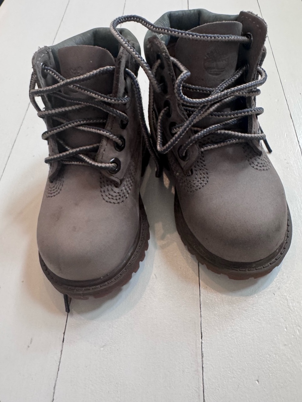 Baby Timberland Grey Lace-Up Outdoor Boots